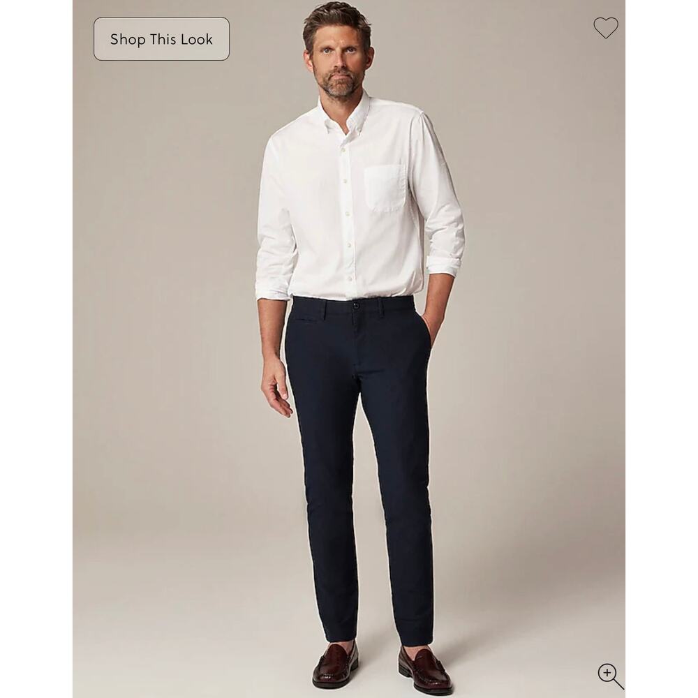 J. Crew 484 Slim-fit tech pant in Darkest Indigo Navy size 30/32 - Picture 3 of 9